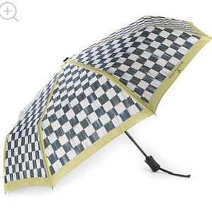MACKENZIE-CHILDS Courtly Check PopUp Umbrella NEW!